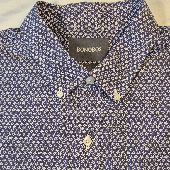 Bonobos Other - Bonobos Blue and White Casual Button Down Shirt